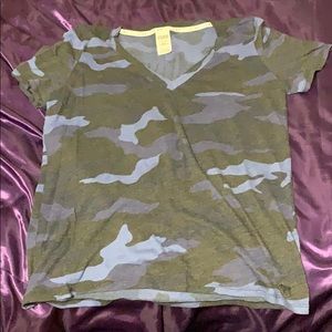 Pink blue camp shirt